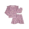 Mila & Emma Long Sleeve A-Line Dress (Little Girls), 1 Count, 1 Pack