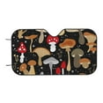 thumbnail image 4 of Uemuo Various Mushrooms Pattern Accordion Car Windshield Sun Shade, Foldable Reflective Sun Visor for Car, Reflector Windshield Sunshade-Small, 4 of 7