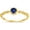 Blue-Gold, variant on Thalia Birthstone Engagement Ring Sterling Silver Cz Women Ginger Lyne Collection
