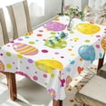 thumbnail image 6 of Coolnut Easter Eggs Rectangle Tablecloth, Spill-Proof Polyester Table Cloth, Table Cover for Kitchen Dining Picnic Holiday Party Decoration, 60"x60", 6 of 7