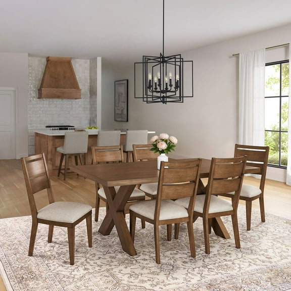 Member's Mark Hastings 7-Piece Dining Table Set, Brown