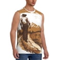 thumbnail image 2 of Balery Western Cowboy Countryside Camisetas sin mangas para hombre, absorbe la humedad y protege contra el mal olor.-XX-Large, 2 of 7