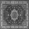 thumbnail image 1 of Ahgly Company Indoor Square Medallion Gray Traditional Area Rugs, 3' Square, 1 of 1