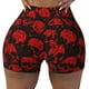 thumbnail image 2 of Fotbe Red Skulls Shorts Sin Costuras – Shorts Deportivos de Cintura Alta para Mujer, Elásticos para Gimnasio, Yoga, Running o Ciclismo-Medium, 2 of 8