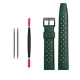 thumbnail image 3 of Correa de reloj deportiva de caucho fluorado verde de 20 mm y 22 mm, correa de silicona resistente al agua para Seiko, Rolex, Omega, pulsera para hombre, 3 of 5