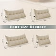 thumbnail image 7 of Triangular Headboard Pillow Twin XL, Suitable for Dormitory Headboards, Large Backrests, Waist Protection Pillows, 7 of 7