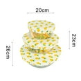thumbnail image 3 of EIMELI 3Pcs/Set Couvercle de Bol Tissu Pratique Réutilisable Garder les Emballages d'Aliments Frais pour la Maison, 3 of 12