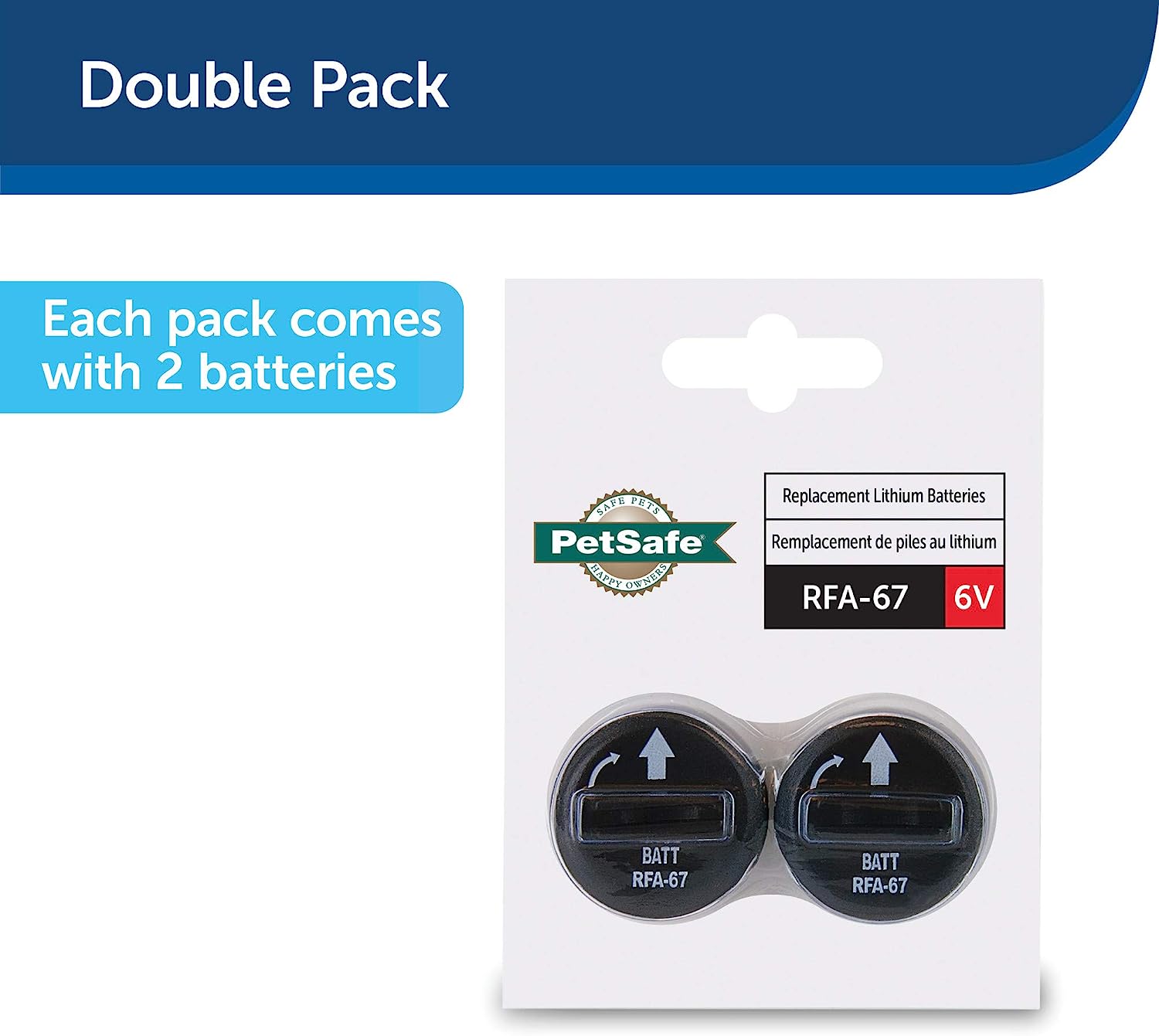 RFA67 6 Volt Replacement Batteries 2 Pack Compatible with PetSafe