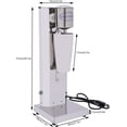 thumbnail image 2 of MONIPA Silver Stainless Steel Drink Beverage Mixer Blender Milk Shaker Machine for Commercial and Home Use 110V (Single-head), 2 of 7
