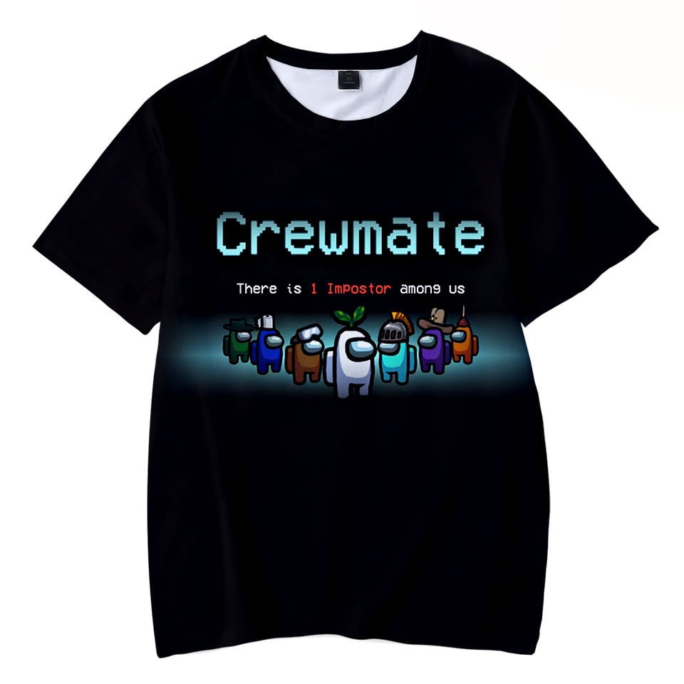 Among Us Cotton Crew T-Shirt ,Youth/Children/Adult Men's Game Among Us 3D  Printed with The Among Game T-Shirt,Best Gift for Among Us Fans -  Walmart.com