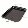 thumbnail image 4 of 6-Piece Non-Stick Carbon Steel Cookie Sheet Cookie Sheet Set Non-Stick Cookie Sheet Set Toaster Oven Cookie Sheet Is Dishwasher Washable Baking Tray Suitable For Baking Cookie Cakes, Black, 4 of 6