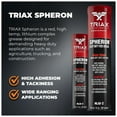 thumbnail image 3 of TRIAX Spheron Grease - Super Heavy Duty, Red, High Temp, Ultra Tacky, Extreme Pressure, Virtually Waterproof - For 5th Wheel, Joints, Pivots, Wheel Bearings, and Chassis (1 Tube), 3 of 8