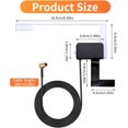 thumbnail image 2 of DAB Car Aerial Digital Radio DAB+ Aerial Antenna Replacement SMB Plug Adapter Connector 3 Meters Glass Mount Digital Radio Active Antenna RG174 Cable for AM FM Clarion Pioneer JVC Tuner Kenwood Alpine, 2 of 5