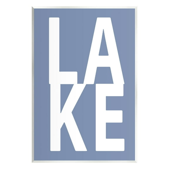 Stupell Industries Lake House Text Nature Painting Unframed Art Print Wall Art, 10 x 15