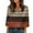 Brown4, variant on LIaqionyy 3/4 Sleeve Tops for Womens Plus Size Satin V Neck Dressy Casual Business Work Blouses Office Shirts S-5XL