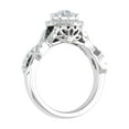 thumbnail image 2 of 3/4 Carat Diamond Halo Ring in 10K White Gold - IGI Certified (Ring Size 10), 2 of 4