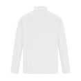 thumbnail image 5 of BLVB Mens Turtleneck Tops 2024 Casual Solid Color Stretch Long Sleeve Basic Shirts Plus Size Pullover Blouse White, 5 of 6