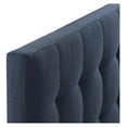 thumbnail image 6 of Luwei Lily Tufted Linen Fabric Upholstered Headboard in Navy, 6 of 8