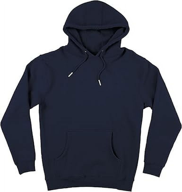 Men's Fleece Hoodie, Soft Breathable Casual Midweight Hooded Pullover Sweatshirt for Men, X-Large, Navy Blue