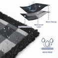 thumbnail image 4 of Manta de cama impermeable Catalonia Love 200 x 150 cm gris a cuadros, 4 of 9