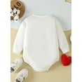 thumbnail image 3 of SUNSIOM Barboteuse Bébé Manches Longues Col Rond Lettre Cœur Broderie Body Saint-Valentin, 3 of 6