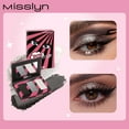 thumbnail image 2 of Misslyn 3 Colors Pop it Up Eyeshadow Palette #01 Midnight Chic, Highly Pigmented Mattes Glitter Shimmers Cream Makeup Palette Powder, 2 of 8