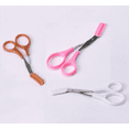 thumbnail image 1 of 3 PCS Stainless Steel Eyebrow Shaping Cut Scissors Comb Hair Remover Beauty Tool,Pink, Brown, White, 1 of 5
