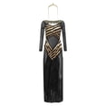 thumbnail image 6 of FASHOFT Women's Sheer Egyptian Halloween Cleopatra Cosplay Outfit Exotic Theme Party Stage Performance Fancy Dress Up Halloween L, 6 of 6