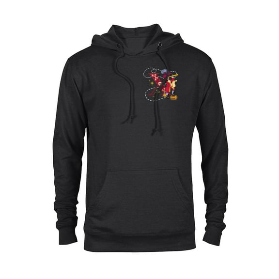 Disney Villains Alphabet Monogram Captain Hook Letter X - Pullover Hoodie for Adults - Customized-Black