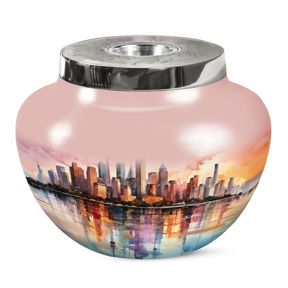 KARYLIZ City Cremation Urn For Human Ashes - Urns For Human Ashes Adult Man And Women - Urn For Human Ashes Adult Men - Funeral Ashes Memorial - Human Remains Urn Adult