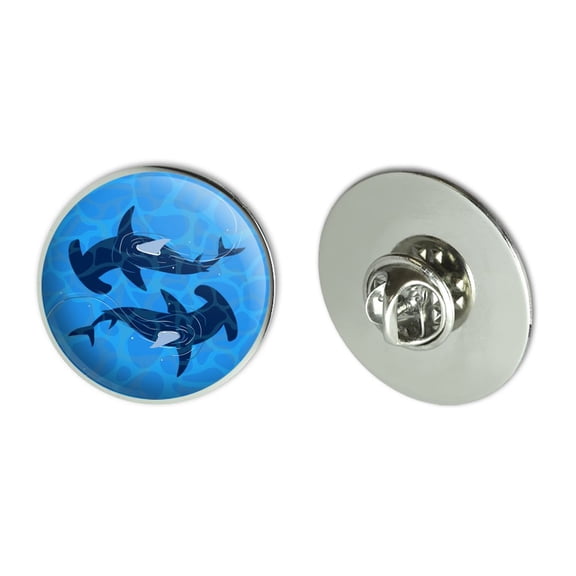 Hammerhead Sharks Swimming in the Ocean Metal 1.1" Tie Tack Hat Lapel Pin Pinback