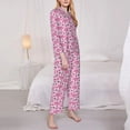 thumbnail image 3 of Balery Cute Watermelon Flamingo Pattern Pajama Sets for Women Long Sleeve 2 Piece Sleepwear Loungewear Sets Soft PJ's with Pockets Long Sleeve Comfy Pj Sets-X-Large, 3 of 7