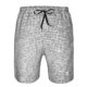 thumbnail image 3 of Balery Silver Mosaic Traje de Baño Estilo Hawaiano para Hombre, Shorts de Secado Rápido con Bolsillos-X-Large, 3 of 6