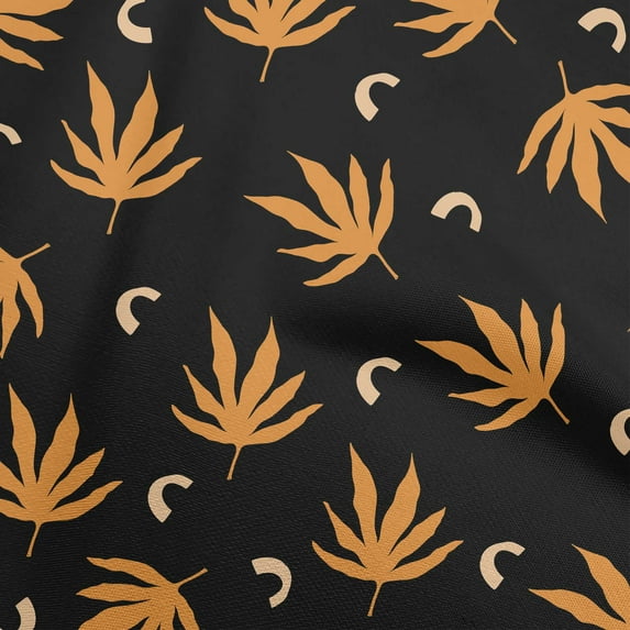 oneOone Silk Tabby Orange Fabric Tropical Sewing Material Print Fabric By The Yard 42 Inch Wide