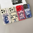 thumbnail image 3 of For Iphone 14 Pro Liquid Silicone Oil Painting Rabbit Phone Case, 3 of 5