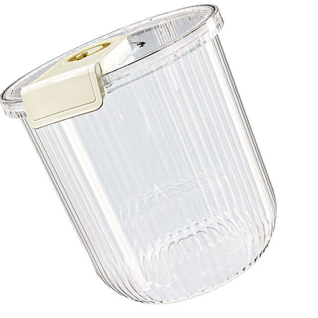 Rice Container Cereal Container, Kitchen Plastic Airtight Container 27.6lb Tight Sealing with Lid Measuring Cup Food Storage Container for Rice Dog Cat Pet