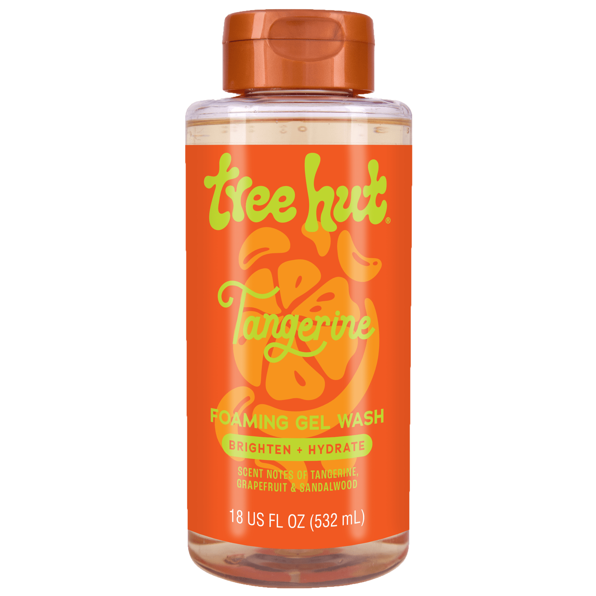 Tree Hut Tangerine Hydrating Foaming Gel Wash, 18 fl oz