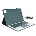 thumbnail image 2 of Keyboard Case for Pad 5/Pad 5 Pro 11 Inch Tablet, PU Leather Folio  with Magnetic Removable Wire less BT Keyboard, Built in Pencil Holder, Full, 2 of 7
