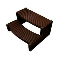 Confer Plastics Handi-Step Hot Tub Stairs for Straight/Curved Spas,Espresso