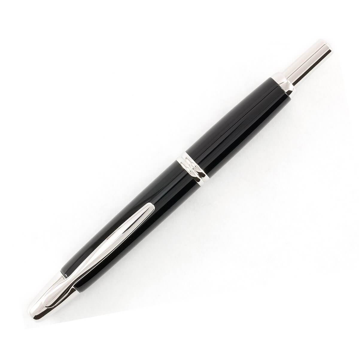Pilot Vanishing Point Collection Fountain Pen - Black & Rhodium - Extra Fine Point