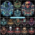 thumbnail image 2 of Pintura de diamante AB Horror Halloween Grimace arte de dibujos animados diamante completo 5D Kit de bordado DIY punto de cruz mosaico decoración del hogar, 2 of 4