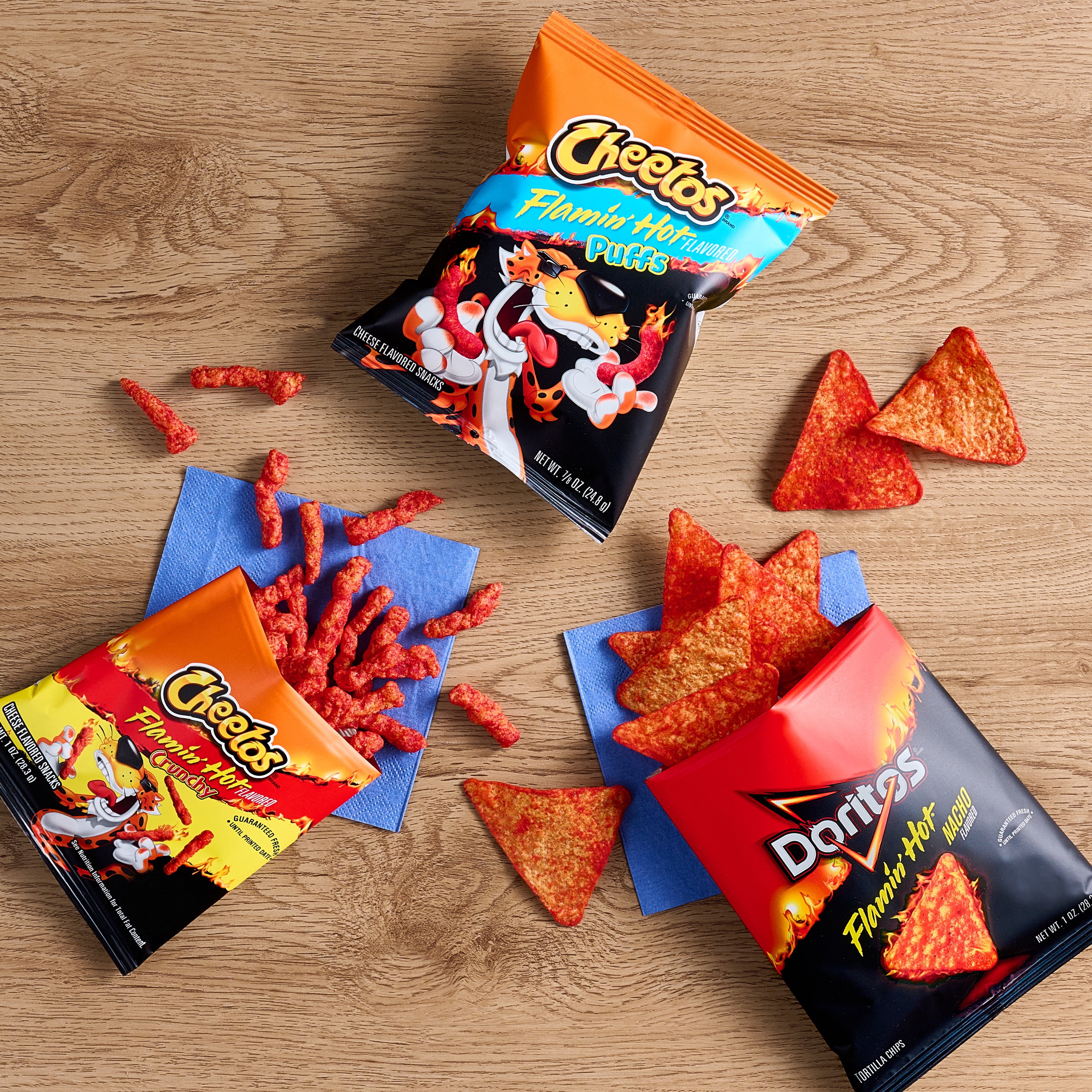 Frito-Lay Flamin' Hot Mix Variety pack Snack Chips, 18 Count Multipack