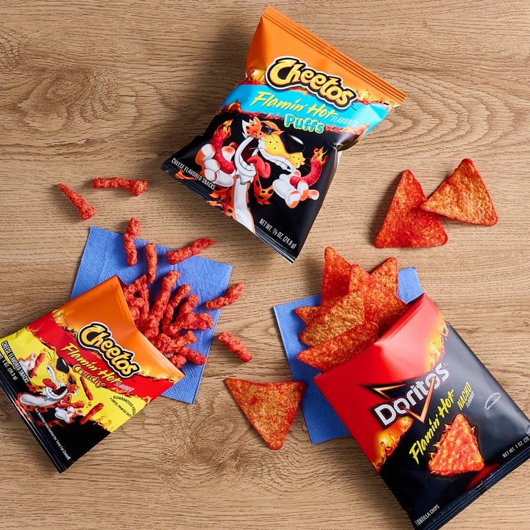 FARTIM 100g　5セット Frito-Lay, Snack Chips, 18 Count Flamin' Hot Mix Pack, Spicy Party