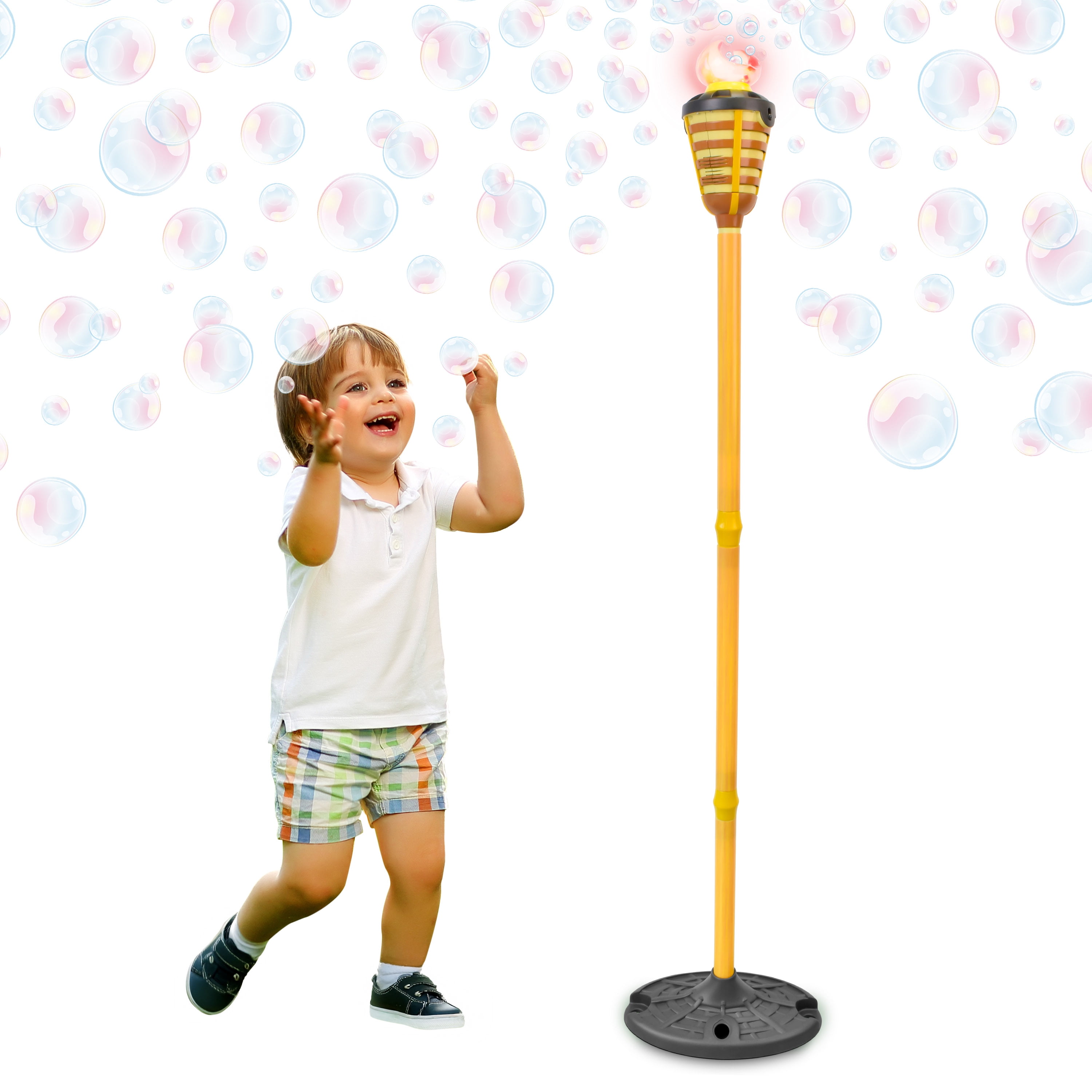 Play Day Torch Bubble Blower with Lights and Music, 4oz Solution, Children Ages 3+