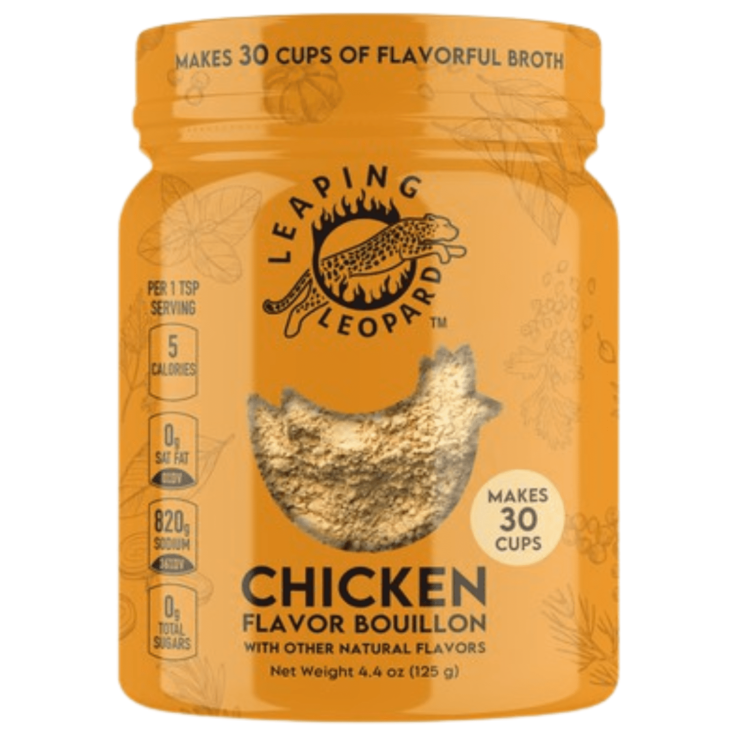 Launch Leaping Leopard Bouillon Chicken Flavor Makes 30 Cups of