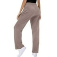 thumbnail image 7 of Roncen Women's Solid Cargo Jogger Pants - Stretch Elastic Waist with Adjustable Drawstring, Zipper Closure & Multiple Pockets for Casual Outdoor Workout, 7 of 7