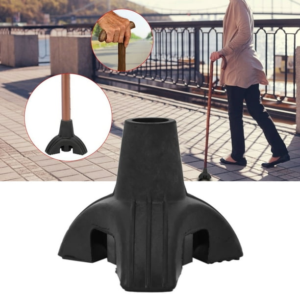 Base Para Bastones, Punta De Bastón De 19 Mm, Silicona Para Evitar Resbalones, Universal Para Bastones Plegables