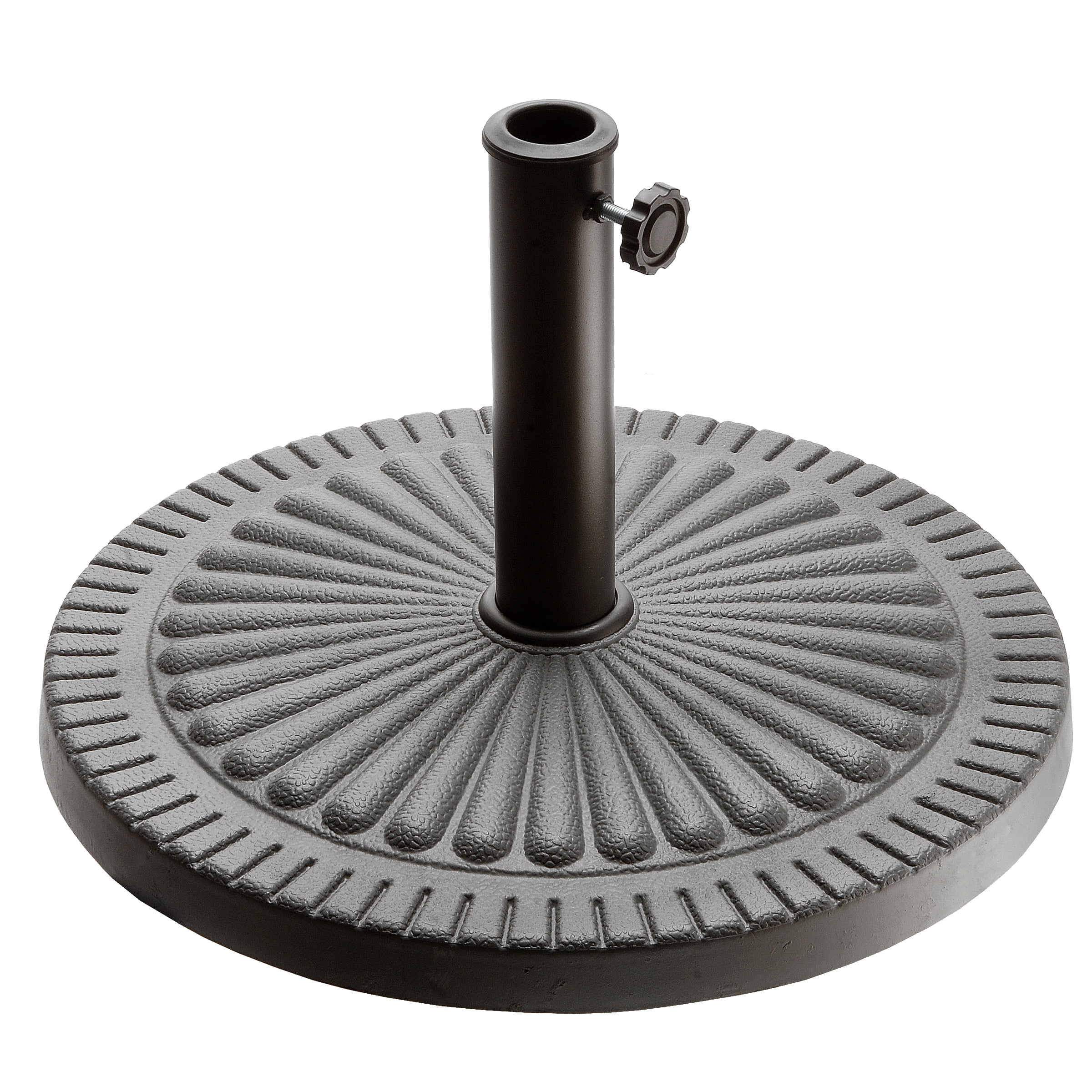 19" Round Free Standing Resin Umbrella Base