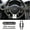Carbon Style BK, variant on ABS Carbon Fiber Forged Pattern Steering Wheel Paddle Shifter Extension For Subaru BRZ Impreza WRX Legacy XV Crosstrek Forester.