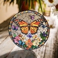 thumbnail image 2 of Butterflies Flowers Stained Glass Suncatcher, Butterfly Window Hanging, Butterfly Floral Suncatcher, Mothers Day Gift, Window Hanging Décor, 2 of 6